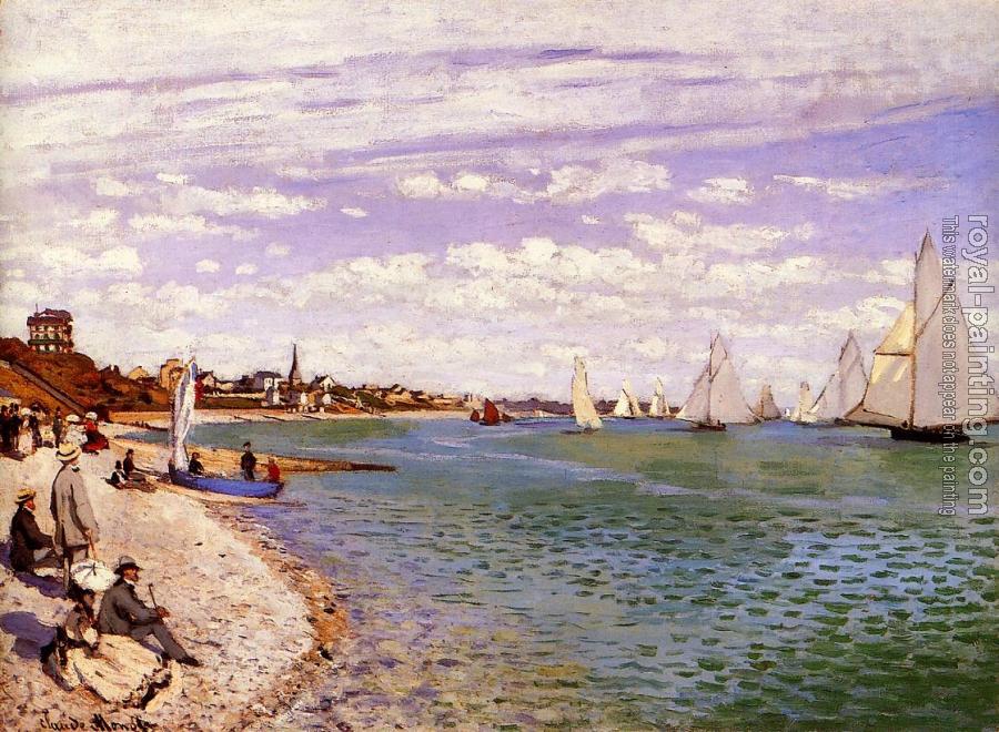 Claude Oscar Monet : Regatta at Sainte-Adresse